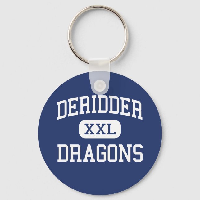 DeRidder - Dragons - High - DeRidder Louisiana Key Ring (Front)