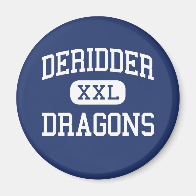 DeRidder - Dragons - High - DeRidder Louisiana Magnet (Front)