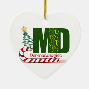 Dermatologist MERRY CHRISTMAS Ceramic Tree Decoration
