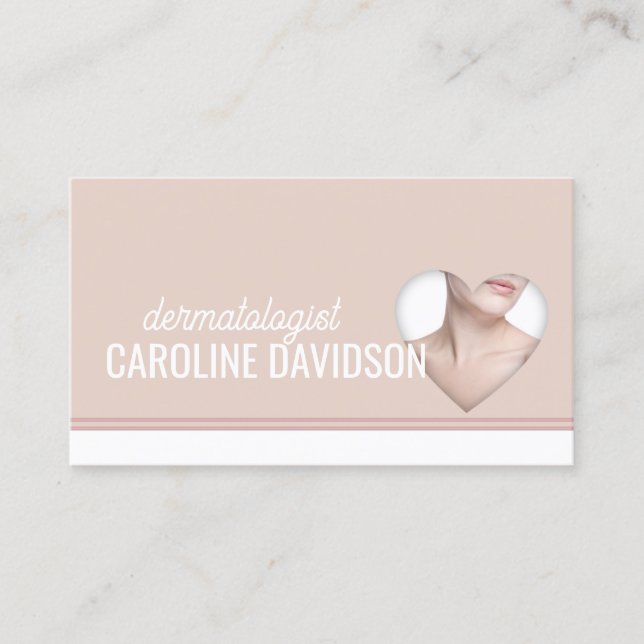 Dermatologist - Skin Doctor Simple Heart Card (Front)