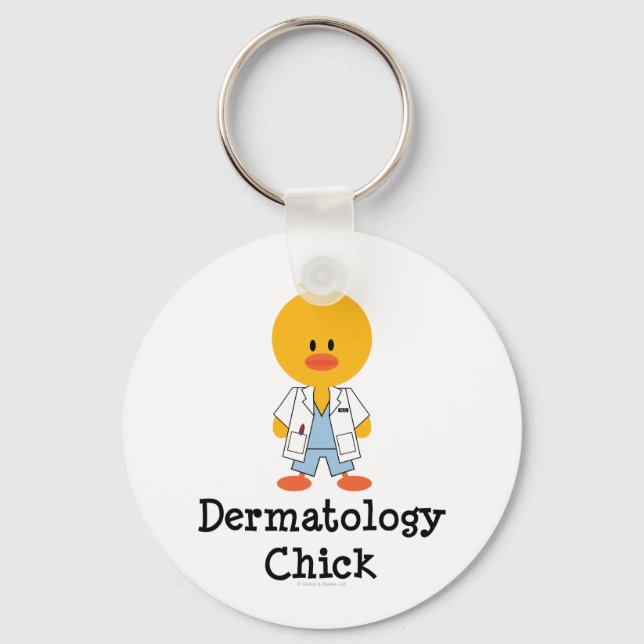 Dermatology Chick Keychain (Front)