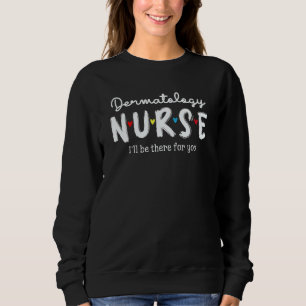 Dermatology Nurse Plaid Red Love Heart Stethoscope Sweatshirt