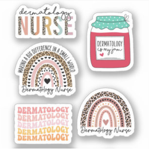 Dermatology Nurse Sticker Pack Dermatology Nursing