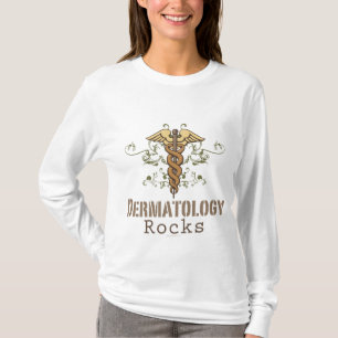 Dermatology Rocks Caduceus Long Sleeve T shirt