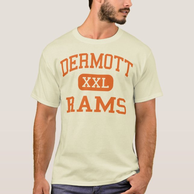 Dermott - Rams - High School - Dermott Arkansas T-Shirt (Front)