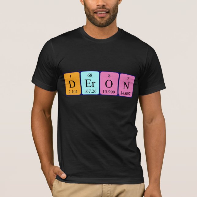 Deron periodic table name shirt (Front)