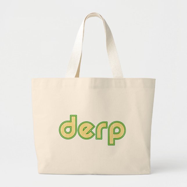 Derp 1 large tote bag (Front)