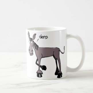 Derp Donkey funny coffee mug