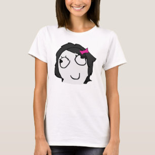 Derpina with schlick (black hair) meme shirt