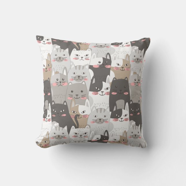 Derpy Cats Cushion (Front)