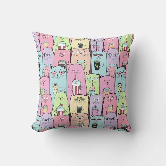 Derpy Cats Cushion (Front)