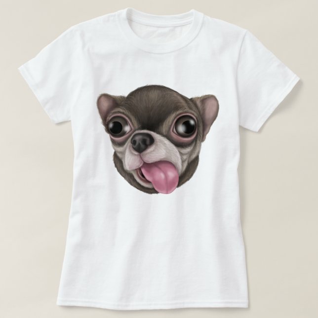 Derpy Chihuahua T-Shirt (Design Front)