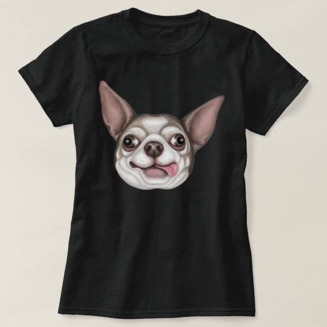 Derpy Chihuahua T-Shirt (Design Front)