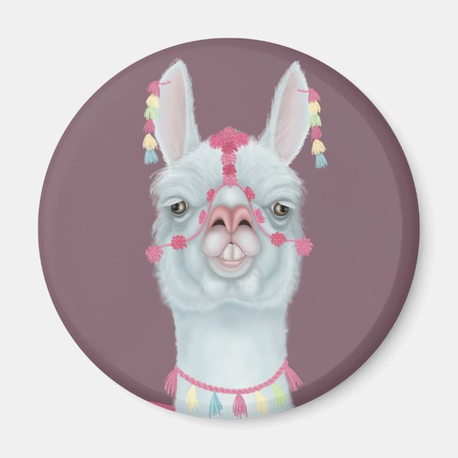 Derpy Llama Magnet (Front)