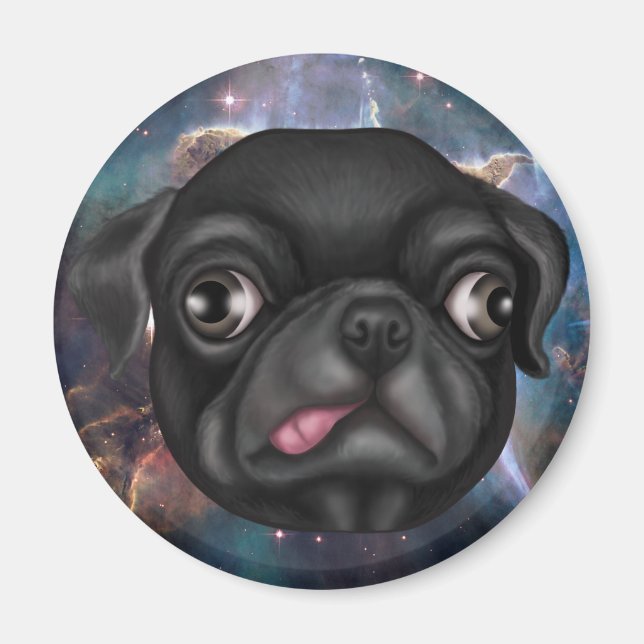Derpy Pug Magnet (Front)