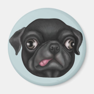Derpy Pug Magnet