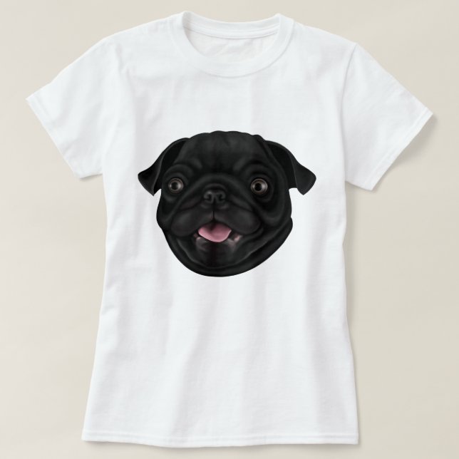 Derpy Pug T-Shirt (Design Front)