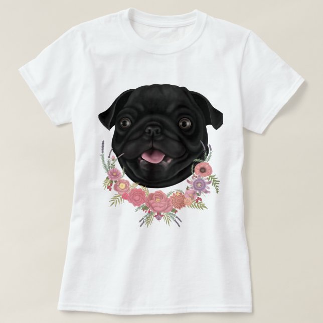 Derpy Pug T-Shirt (Design Front)