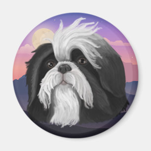 Derpy Shih Tzu Magnet