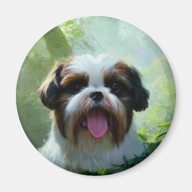 Derpy Shih Tzu Magnet (Front)