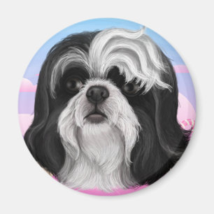 Derpy Shih Tzu Magnet