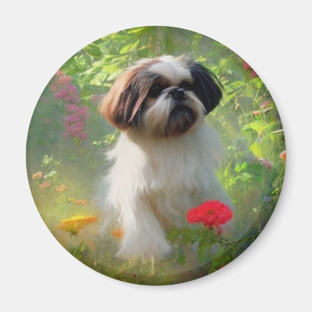 Derpy Shih Tzu Magnet (Front)