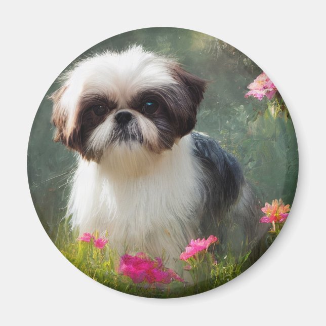 Derpy Shih Tzu Magnet (Front)