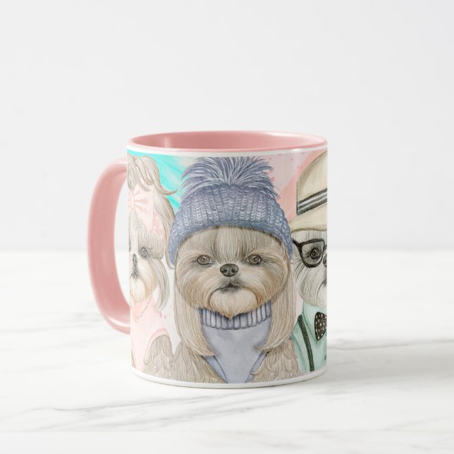 Derpy Shih Tzu Mug (Front Left)