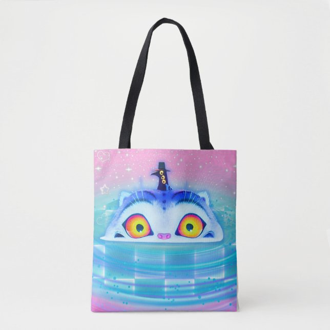 Derpy Tiger K Pop  Tote Bag (Front)