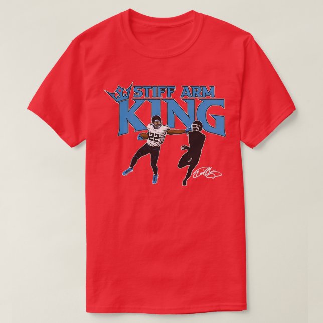 Derrick Henry Stiff Arm King TShirt (Design Front)