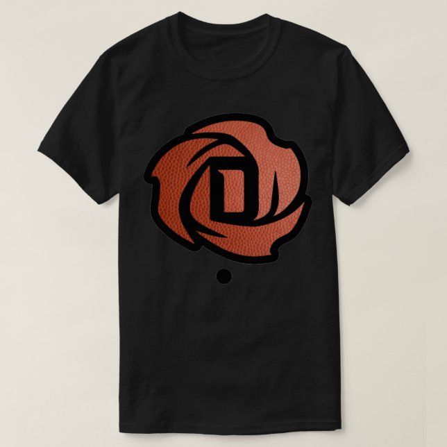 Derrick Rose Basketball Texture T-Shirt (Design Front)
