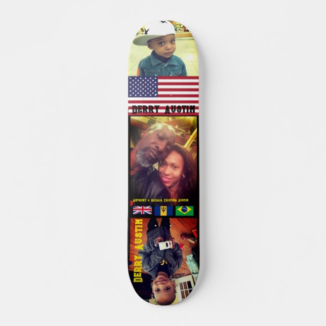 DERRY  AUSTIN  7 3/4" Skateboard Deck (Front)