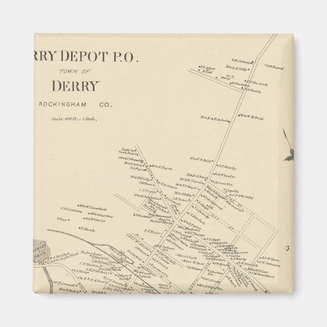 Derry Depot PO Magnet (Front)