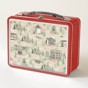 Derry Locations Pattern Metal Lunch Box