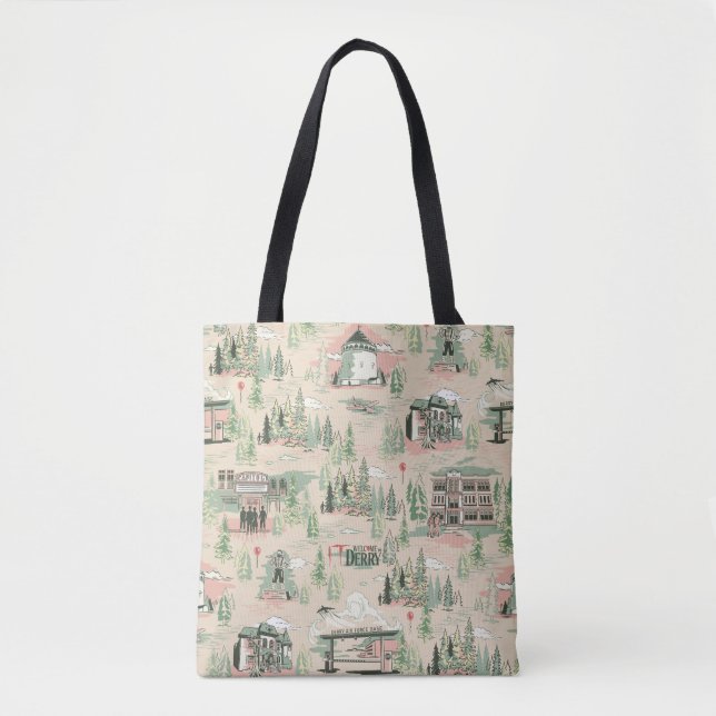 Derry Locations Pattern Tote Bag (Front)