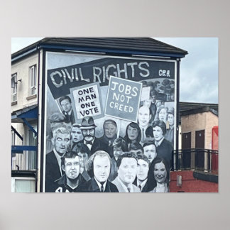 Derry/Londonderry Northern Ireland The Troubles Poster