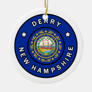 Derry New Hampshire Ceramic Ornament