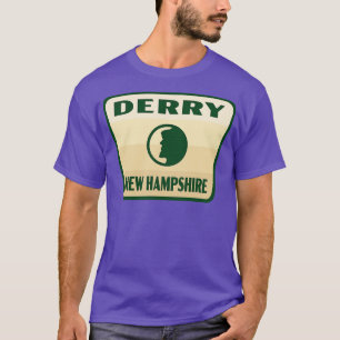 Derry New Hampshire Retro Badge Tan T-Shirt