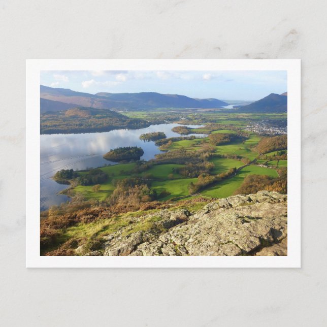 Derwent Water from Walla Crag Postcard (Front)