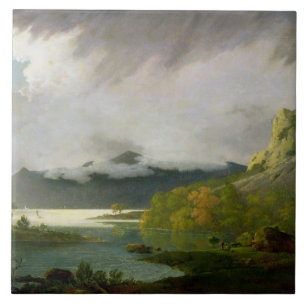 Derwent Water with Skiddaw in the Distance, c.1795 Ceramic Tile