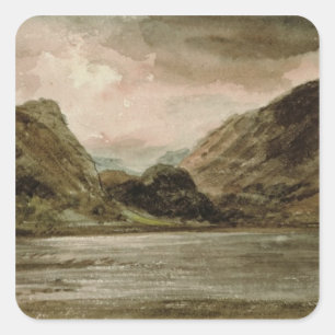 Derwentwater, Cumberland, c.1806 Square Sticker