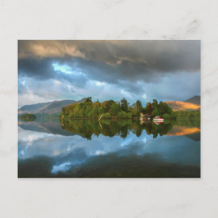 Derwentwater Reflections, Cumbria Postcard