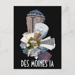 DES MOINES IA POSTCARD