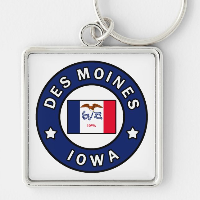 Des Moines Iowa Key Ring (Front)