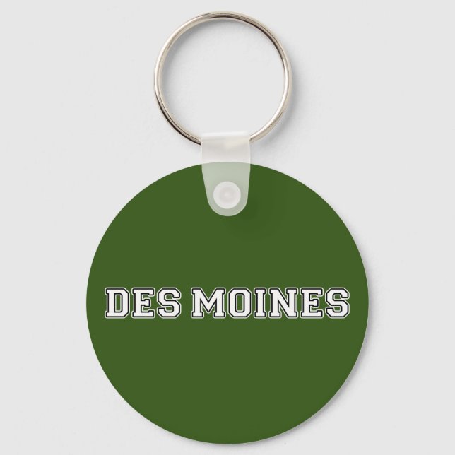 Des Moines Iowa Key Ring (Front)