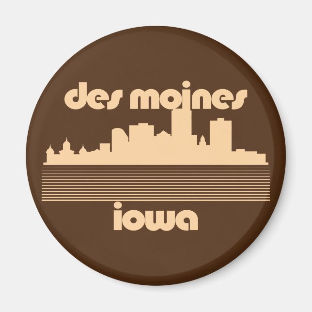 Des Moines,Iowa Magnet (Front)