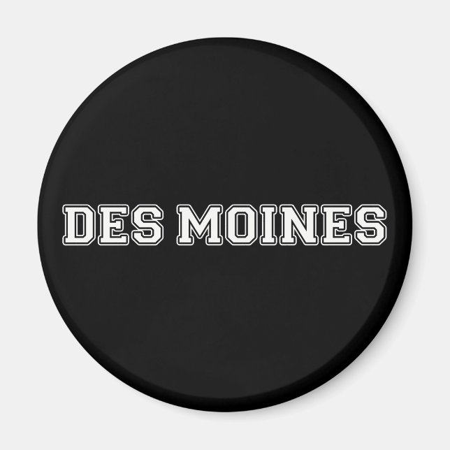 Des Moines Iowa Magnet (Front)