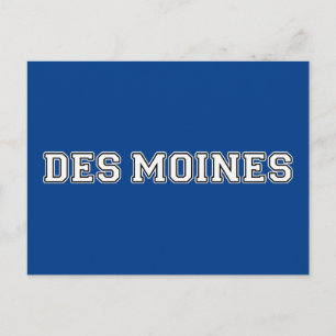Des Moines Iowa Postcard