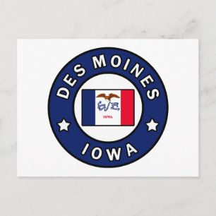 Des Moines Iowa Postcard