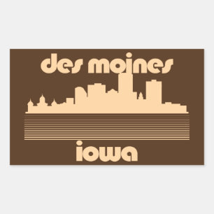 Des Moines,Iowa Rectangular Sticker